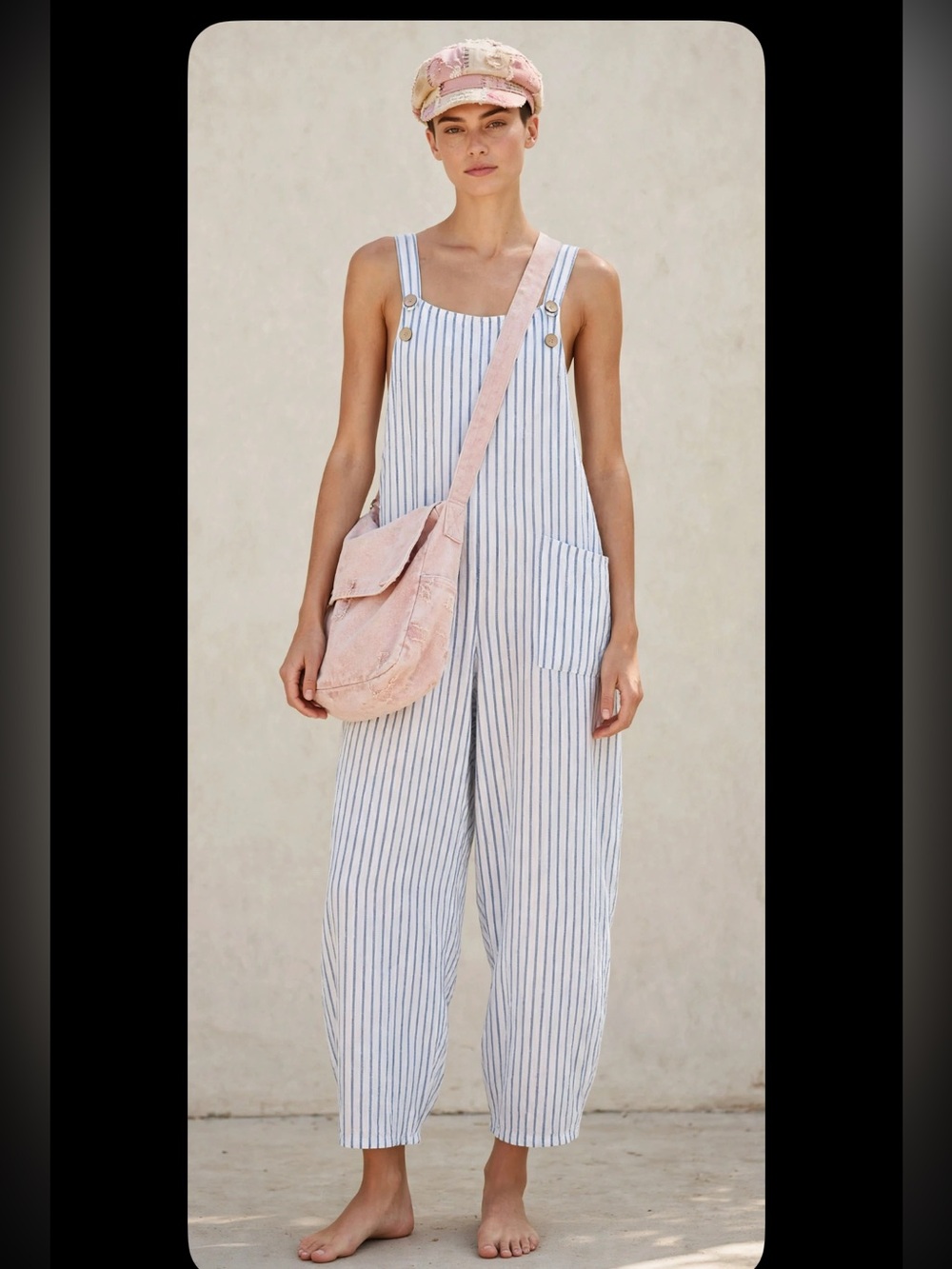 Lin Blanc linen wide leg jumpsuit